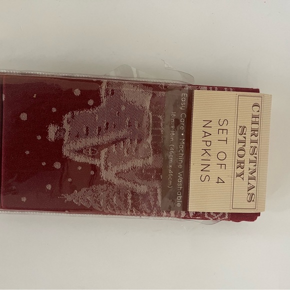 Christmas story set of 4 napkins - Picture 3 of 4